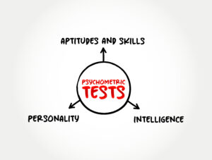 Types of Psychometric Tests (based on a model that portrays intelligence as a composite of abilities measured by mental tests) mind map